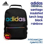 Adidas Santiago Insulated Lunch Bag, Black Rainbow