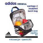 Adidas Santiago 2 Insulated Lunch Bag Icon Brand Love Black/Bright Royal Blue