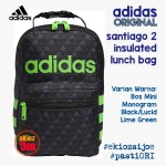 Adidas Santiago 2 Insulated Lunch Boss Mini Monogram Black/Lucid Lime Green