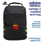 Adidas Santiago 2 Insulated Lunch Boss Mini Monogram Black/Lucid Lime Green
