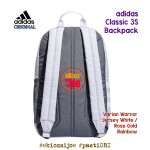 Adidas Classic 3S Backpack Jersey White / Rose Gold Rainbow