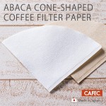 CAFEC CONE 4 ABACA COFFEE PAPER FILTER 100 lembar Putih White AC4-100W