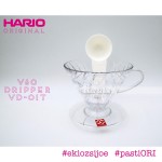 PAKET TRIO HARIO V60 01 VCS CLEAR ( VD-01T, VCF-01-40W & VCS-01B  )