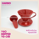 PAKET DUET HARIO V60 01R RED ( VD-01R & VCF-01-40W )