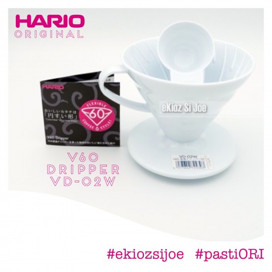 HARIO V60 Plastic Dripper 02 WHITE VD-02W