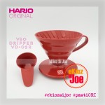 PAKET DUET HARIO V60 02R RED ( VD-02R & VCF-02-40W )
