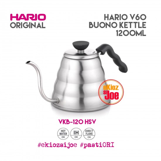 HARIO V60 DRIP KETTLE BUONO 1200ml VKB-120HSV