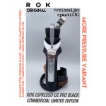 ROK ESPRESSO GC PRO BLACK Commercial Limited Edition SS Pressure Gauge-MORE PRESSURE Variant